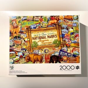 Buffalo Game - 2000 Piece Puzzle - Our National Parks Collage